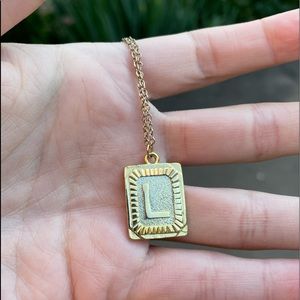 Monogram Anthropologie “L” Necklace